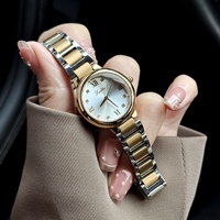 Scottie 9701 Damen Luxus-Modeuhr Quarz Japanisches Uhrwerk Edelstahlarmband Legierungsgehäuse Mineralglas Zifferblatt Schmetterling