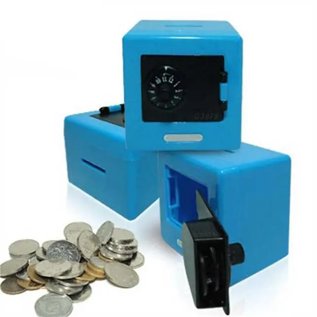 Безопасная комбинированная копилка с замком для монет, копилка для сбережения денег, детские мини-игрушки