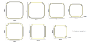 Hlinear L6080-B-900 Serie Belief Lampada Lineare Curva, Luci Pendenti Quadrate da Soffitto, Lampada LED Moderna Rettangolare da Soffitto - Product Image 6
