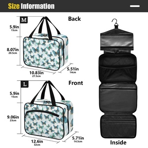 Customs logo Fashion Large Capacity Travel Makeup Bag Daily Outdoor Portable Wash Bag <b>Ladies</b> Cosmetic Bag - Product Image 3