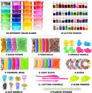 DIY <strong>Slime</strong> Making Kit for Girls Boys - Birthday <strong>Idea</strong> for Kids Age Ultimate Fluffy <strong>Slime</strong> Supplies Include Crystal <strong>Slime</strong> - Product Image 2