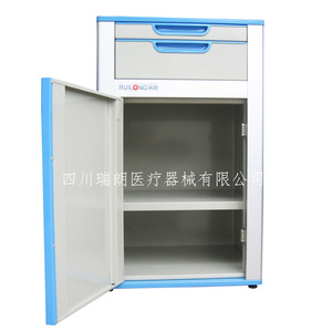 Ruilang Hospital Cabinet RG-007 <b>White</b> ABS Material <b>Bedside</b> Table For Hospital Use - Product Image 5