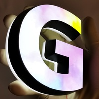 Enseignes lumineuses 3D Led en acrylique, enseignes lumineuses