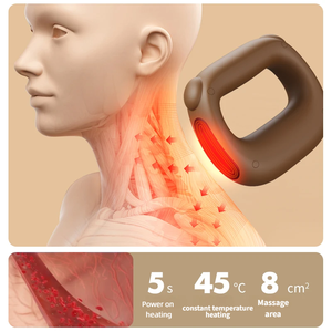 Anillo de Masaje de Tejido Profundo, Cinturón de Relajación <span class=keywords><strong>Muscular</strong></span> para Hombros, <span class=keywords><strong>Cuello</strong></span> <span class=keywords><strong>y</strong></span> Cintura, Anillo Eléctrico con Vibración - Product Image 5