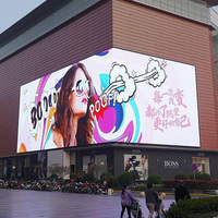 Panneau d'affichage LED fixe extérieur, panneau d'affichage publicitaire LED étanche, écran LED extérieur P8 pour centre commercial