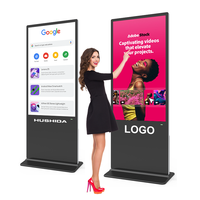 Meilleure vente 55 65 75 pouces Kiosque intelligent Affichage publicitaire vertical LCD Signalisation numérique Totem Kiosque à écran tactile debout au sol