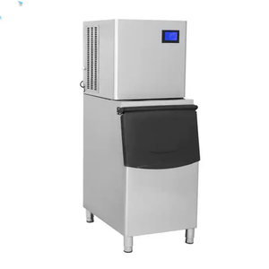 เครื่องทำน้ำแข็งอุตสาหกรรม Emerson Compressor ขนาด 150-500 กก. สำหรับร้านอาหาร บาร์ ร้านค้า คาราโอเกะ ร้านกาแฟ โรงแรม - ใช้สำหรับมอเตอร์และส่วนประกอบหลักที่กำหนดเองได้ - Product Image 1
