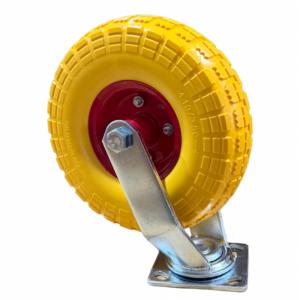 10 Zoll 4.10/3.50-4 pannensichere PU-Schaum-Lenkrollen, hochbelastbare Polyurethan-Reifen mit Stahlfelge für Werkzeugwagen / Trolley - Product Image 3