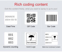 Imprimante Jet d'Encre Portable / Codeur Intelligent pour Carton / Imprimante de Code de Lot Date Heure Manuelle
