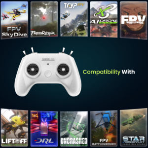 STARTRC S8 <span class=keywords><strong>Simulateur</strong></span> de <span class=keywords><strong>drone</strong></span> FPV 8 canaux Télécommande compatible avec le contrôleur d'entraînement Liftoff SkyDive - Product Image 5