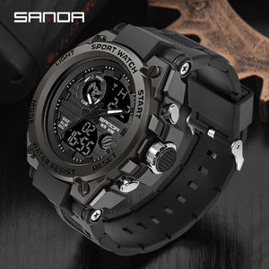 Relojes SANDA 739 de Lujo para Hombre, Reloj de Pulsera Deportivo Impermeable, Reloj de Cuarzo Digital con Doble Pantalla para Hombre, Relojes Masculinos - Product Image 6