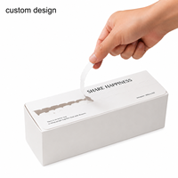 Boîte à dessert personnalisée en gros avec bande de déchirement, emballage auto-adhésif pour gâteaux, pâtisseries et cadeaux de boulangerie