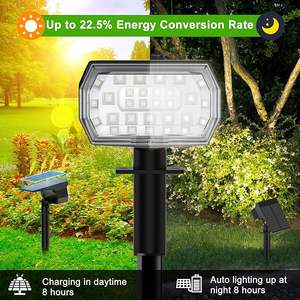 Projecteurs solaires d'extérieur à couleur changeante Projecteurs de paysage étanches à énergie solaire pour les vacances - Product Image 4