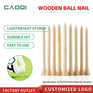 Fabricante al por mayor Bulk Bamboo <span class=keywords><strong>Golf</strong></span> Tees Logotipo personalizado Color natural <span class=keywords><strong>Golf</strong></span> Camiseta de madera con tiras de impresión - Product Image 4