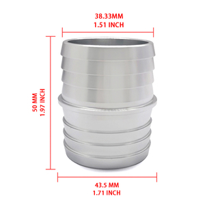 Acoplador de unión de manguera de aluminio de 1-1/2" a 1-1/2", adaptador de puerto de vapor de refrigerante de radiador para intercambio de motor GM LS Gen III Gen IV - Product Image 2
