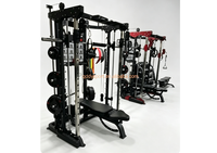 Rack de musculation pour la maison et les salles de sport commerciales avec système de croisement de câbles et machine Smith pour un entraînement complet du corps