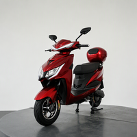 Scooter électrique pour adultes à deux roues homologué EEC DOT, batterie au lithium 72V 3000W, rouge, sportif, avec coffre arrière