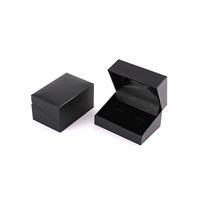 Boîte à Boutons de Manchette de Luxe pour Hommes, Étui à Bijoux Rectangulaire Doublé de Velours, Fermeture Magnétique, Design Tendance pour Cadeaux d'Affaires