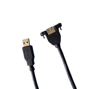 Cable de datos USB 3.0 Lung Kay, adaptador macho a hembra, cable de cobre negro para conexión a computadora - Product Image 5