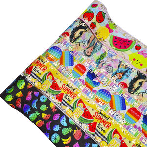 Boca all'ingrosso Custom <span class=keywords><strong>75mm</strong></span> a pois stampato a spina di pesce fettuccia in poliestere 100% ecologica per fiocchi per capelli e tessuti per la casa - Product Image 1