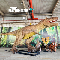 Dinosaure animatronique en acier de qualité supérieure, taille réelle, T-Rex pour une utilisation en intérieur/extérieur dans les parcs