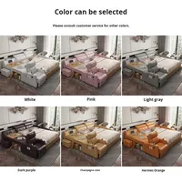 Lit de massage électrique en cuir multifonctionnel moderne et simple avec interface USB 150x200/180x200cm Design Tatami pour chambre principale