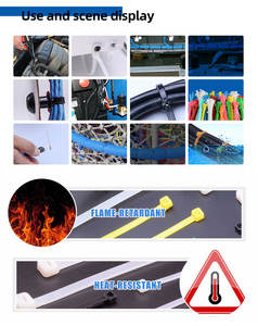 Attaches-câbles robustes, attaches-câbles en nylon 66 2,5*250, attaches-câbles magnétiques automatiques en nylon - Product Image 6