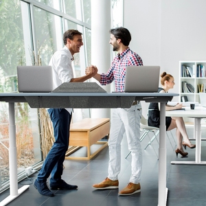 Zgo động cơ kép Ergonomic thép bảng nâng chân Sit-to-Stand đứng bàn máy tính để sử dụng văn phòng - Product Image 5