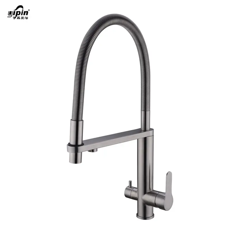 Kitchen Faucet 360 Degree Swivel Stainless Drinking Water Faucets Hot and Cold Mixer Kitchen Sink Faucet Kitchen Tap Single Hole