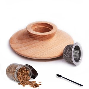 Smoker <span class=keywords><strong>de</strong></span> Cocktail, Kit pour whisky et Cocktail, avec 4 types <span class=keywords><strong>de</strong></span> puces en <span class=keywords><strong>bois</strong></span>, pour boisson à l'ancienne - Product Image 1