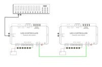Contrôleur LED SPI programmable T8K Music + DMX pour bande LED RGBW adressable WS2811 WS2812B WS2811 SK6812