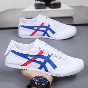 Scarpe da uomo in tela bianca traspirante con soletta in PVC allacciate alla moda per sport per il tempo libero ispirate a <span class=keywords><strong>Forrest</strong></span> <span class=keywords><strong>Gump</strong></span> di piccole dimensioni - Product Image 5