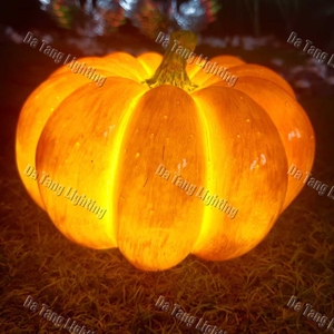 Harvest Pumpkin <b>Light</b> Sculpture for <b>Shopping</b> Centers Parks Resorts Markets and Seasonal Festival Decoration Displays - Product Image 2