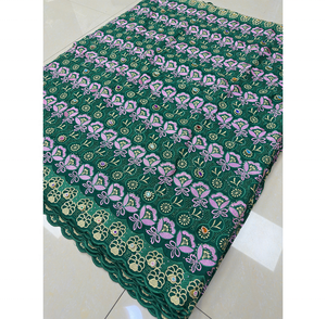 Tissu de Luxe en Coton Brocart Jacquard Brodé Africain de 5 Yards, Prix de Gros, Écologique, <span class=keywords><strong>Marque</strong></span> TopLace, pour Mariage et Fête - Product Image 1