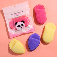 Éponge faciale démaquillante PVA réutilisable colorée Esponja Cellulose gommage corporel pour le nettoyage et l'exfoliation