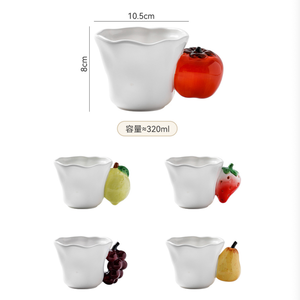 Tazza in Ceramica Porcellana JADE con Coperchio, Confezione Regalo per San Valentino e Compleanno, Design Creativo per Caffè e Frutta, Pratica per Ragazze - Product Image 6