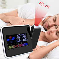 Réveil numérique à miroir LED Température électronique Horloge murale de table Snooze Montre USB Veilleuse Maison Bureau Réveil intelligent