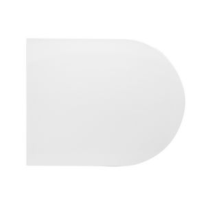 Siège de toilette thermodurcissable Mod D333 Forme 7 Blanc Fermeture douce - Product Image 1