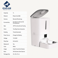 Distributeur automatique d'aliments pour animaux de compagnie, grande capacité 7L, étanche, avec application, alimentation à une touche, design d'alimentation fluide pour chats et chiens