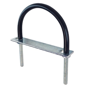 Abrazadera en U Recubierta de Goma, Abrazadera en Forma de U de Acero al Carbono Acolchada, para Fijación de Tubos de Escape de Automóviles - Product Image 5