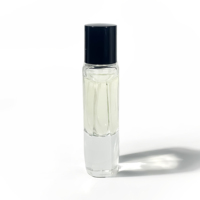 Bouteille en verre de forme unique transparente huile essentielle cosmétiques boîte d'emballage bouteille de parfum de voiture 30ml bouteille de parfum rechargeable