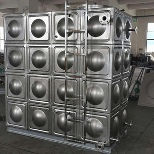 Réservoir d'eau rectangulaire en acier inoxydable de 10 000 gallons, réservoir d'eau réglable, tour d'eau - Product Image 4