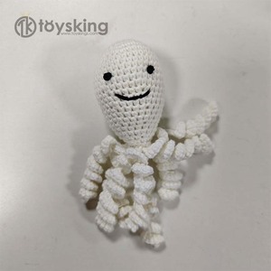 Sonajero de <span class=keywords><strong>Pulpo</strong></span> Hecho a Mano con Relleno de Algodón PP Suave, Juguete de Ganchillo <span class=keywords><strong>para</strong></span> Bebés Recién Nacidos, Regalo <span class=keywords><strong>para</strong></span> el Desarrollo Sensorial y de Confort - Product Image 4
