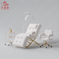 Nouveau modèle S : Lit de beauté ergonomique, chaise longue, lit de tatouage, avec tête réglable