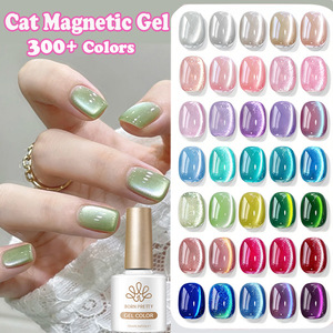Kit Complet de Vernis Gel Professionnel Effet Œil de Chat à Forte Tendance Magnétique, Gel Transparent Scintillant pour Ongles, Idéal pour Salons et Vente en Gros - Product Image 1