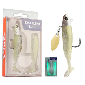 20g 9.5cm Doux Paillettes Lumineuses Paddle Tail Swimbait Bar de <span class=keywords><strong>Mer</strong></span> Noir <span class=keywords><strong>Minnow</strong></span> <span class=keywords><strong>Leurre</strong></span> Ensemble pour Cibler Pike River Lake pour Sandre - Product Image 6