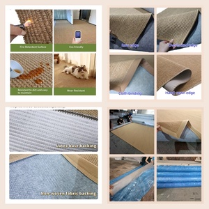 <span class=keywords><strong>Tappeto</strong></span> in Fibra Naturale di Sisal con Base in Lattice, Resistente <span class=keywords><strong>Tappeto</strong></span> Intrecciato in Juta per Soggiorno, Ufficio, Hotel, Uso Interno ed Esterno - Product Image 2