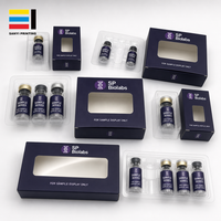 Boîte en papier couché personnalisée pour flacons de 3 ml et 10 ml avec fenêtre pour 1/2/3/5 flacons – Boîte pour flacons Pepti