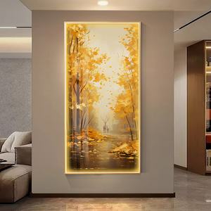 <span class=keywords><strong>Cuadro</strong></span> <span class=keywords><strong>de</strong></span> pared LED <span class=keywords><strong>de</strong></span> lujo moderno personalizado con árbol dorado, pintura <span class=keywords><strong>de</strong></span> naturaleza muerta en porcelana <span class=keywords><strong>de</strong></span> cristal para decoración del hogar en <span class=keywords><strong>la</strong></span> sala <span class=keywords><strong>de</strong></span> estar - Product Image 2