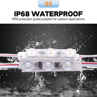 Lumière de module LED Smd 2835 AC 110V populaire avec adhésif 6000-7000K IP67 étanche pour la publicité de signe de lettre d'affichage de signalisation